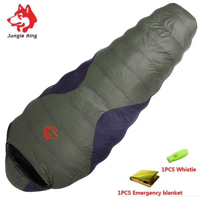 

Jungle King CY660 1800G Mummy Cotton Models Ultralight Adult Outdoor Down Sleeping Bag Thick Leisure Camping Winter Sleeping Bag