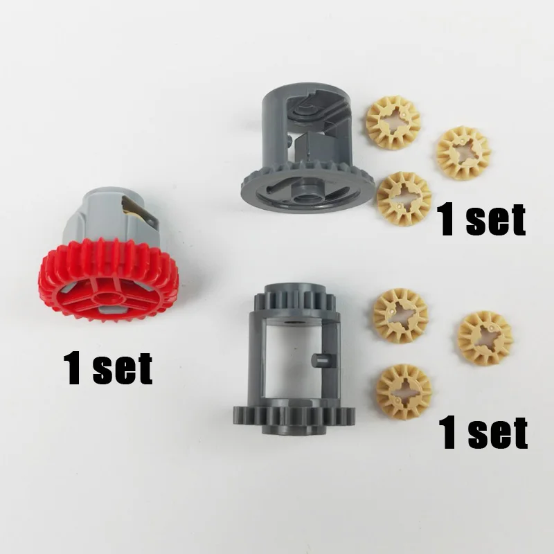 Mechanische Differentieel Gecombineerd Gear Differentieel Doos Bouwstenen Fahrwerk Compatibel Met Lego High-Tech Deel 6573 62821