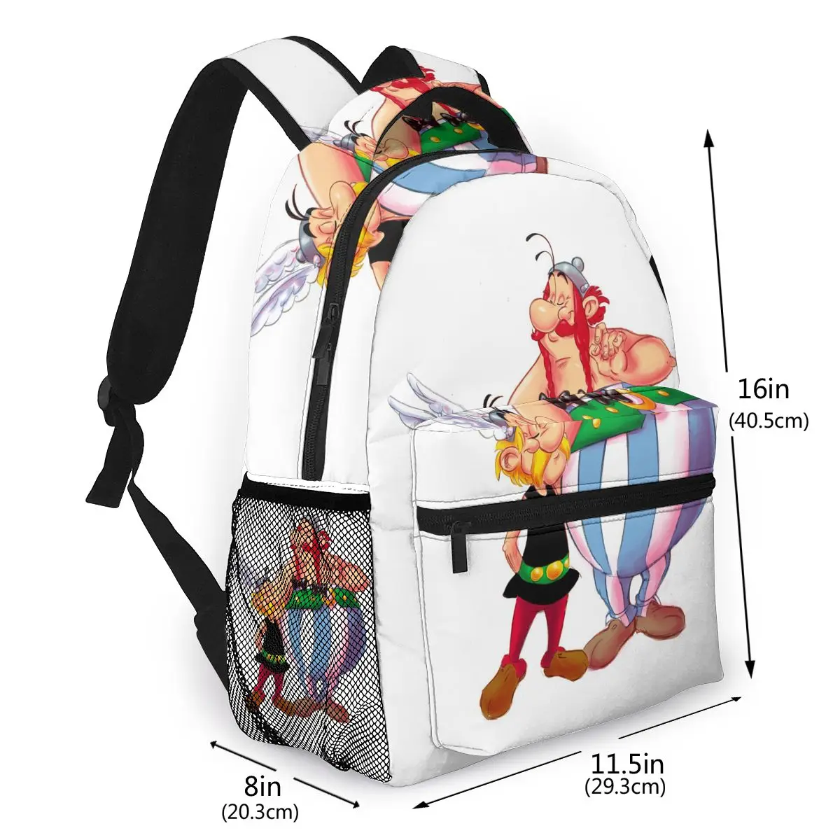 Asterix Obelix Rucksack für Mädchen Jungen Reise Rucksack Rucksäcke für Teenager Schult asche