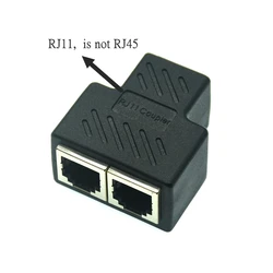 1PCS RJ11 6P6C 6P4C 6P2C Female To Female 1 to 2 Splitter PCB Connection Telephone Coupter Cable