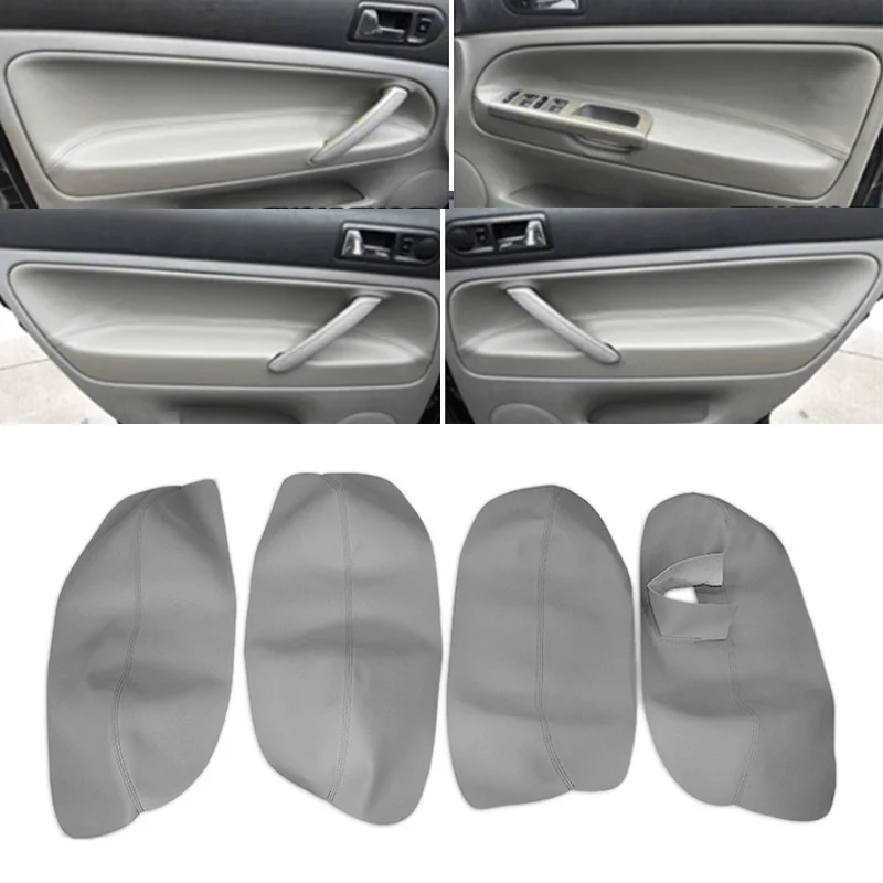 Right Hand Drive Soft Leather Door Panel Cover For VW Passat B5 1998 1999 2000 2001 - 2005 Car Door Armrest Panel Cover Trim