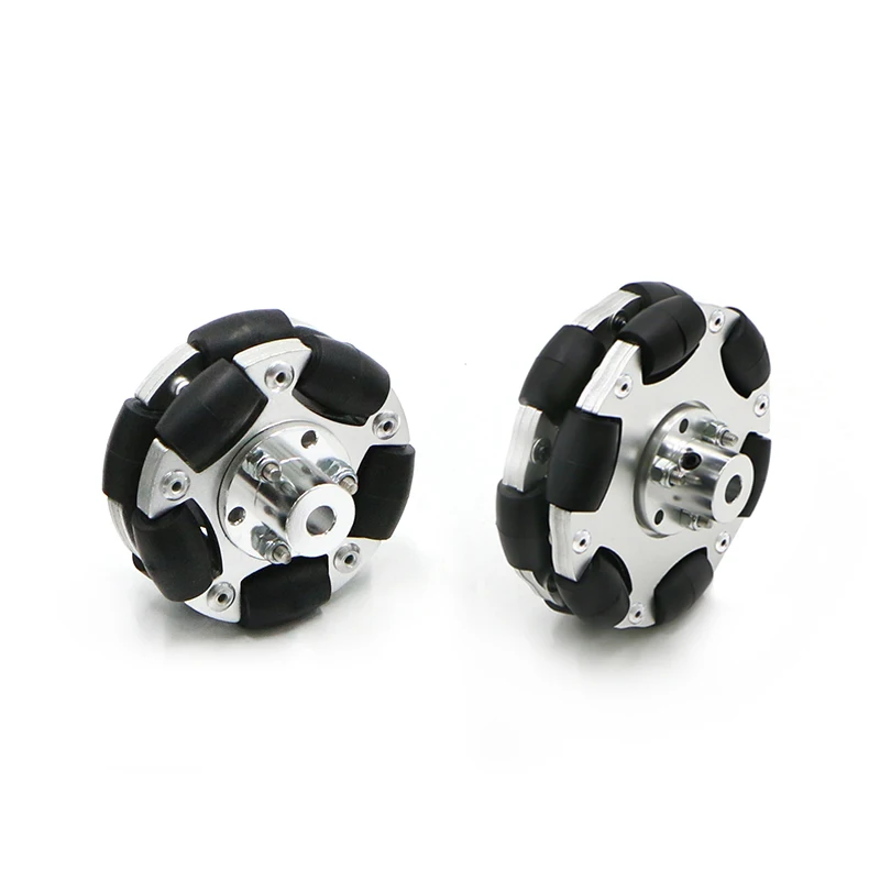 60mm/75mm Omni-Directional Robot Car Wheel Aluminum Alloyl with Optional Aperture of 3mm 4mm 5mm 6mm 8mm