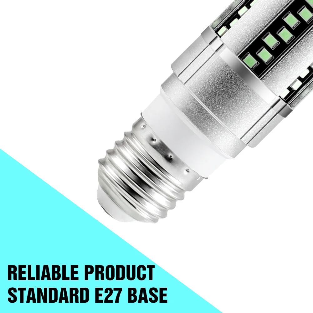 E27 Sterilization Lamp 15W 20W UVC LED Bulb 220V Ultraviolet LED Corn Bulb 110V Disinfection UV Lamp Germicidal Light Amuchina