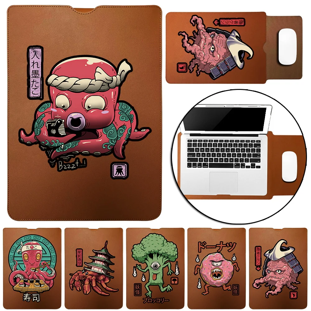 

Portable Laptop Bag 11 12 13 14 15 Inch Waterproof Briefcase Notebook Sleeve Bag Cute Monster Series PC Case for Macbook Air 13