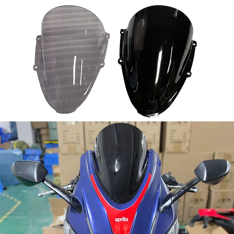 Windscreen Wind Deflector For Aprilia RS 660 2020-2021 Semspeed ABS Plastic Black Front Windscreens Wind Deflectors Cover