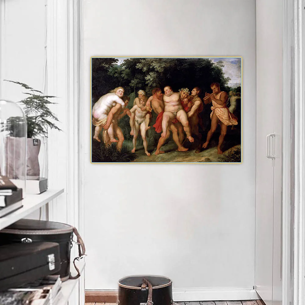 Peter Paul Rubens《Bacchanalia》Canvas Art Oil Painting Artwork Poster Picture Backdrop Wall Hanging Decor Home Decoration