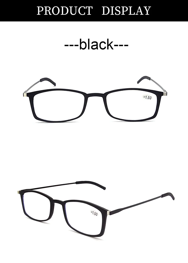 Sighttoo Ultradünne Lesebrille, tragbare Brille, TR90 für Männer mit Schlüsselanhänger-Etui, Metallrahmen, Presbyopie-Brille für Frauen – Detail 5