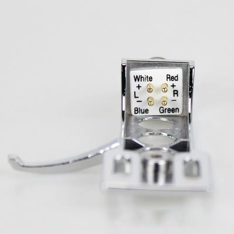 1Set Universal LP Disc Record Player Phono Turntable Headshell Cartridge Rack with 4 Leadwires for Direct-Drive Turntable