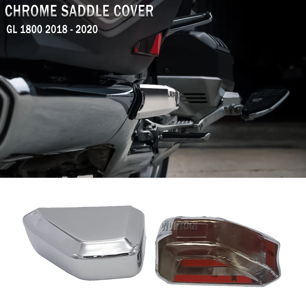 

Motorcycle Accessories GL1800 Chrome Shield For Honda Gold Wing 1800 2018 2019 2020 Saddlebag Guard Covers