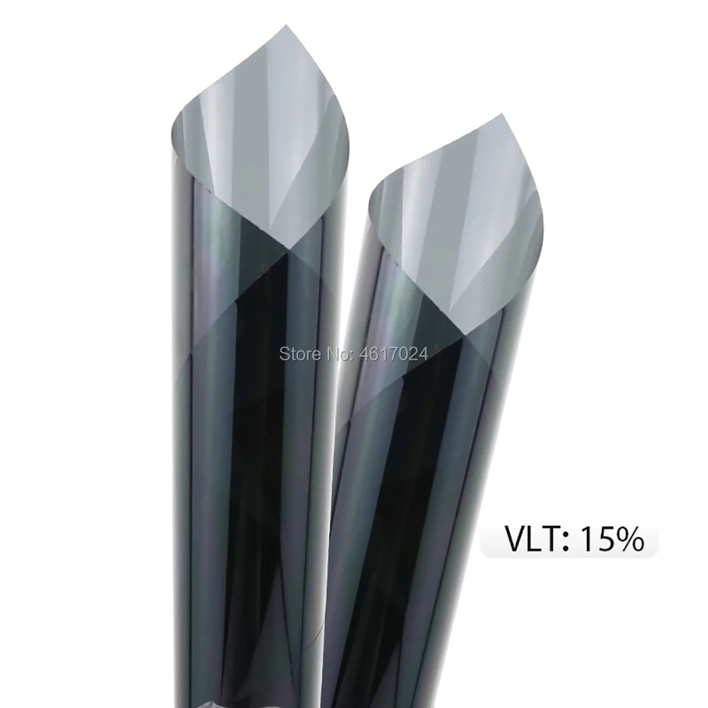 

50 см x 200 см 2 мил VLT15 % угольная Тонировочная пленка для окон окрашенная пленка автомобильные наклейки