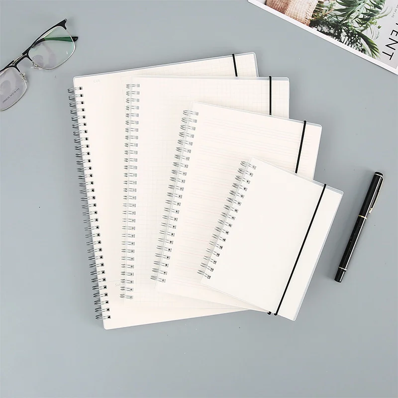 A4 A5 B5 A6 Spiral Book Coil Notebook To-Do Lined DOT Blank Grid Paper Journal Diary Sketchbook For School Supplies Stationery