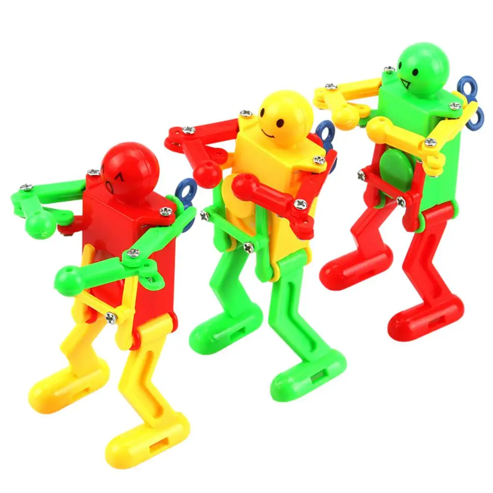 

Windup Robot Dancer Multicolor Spring Dancing Walking Robot Toy Twisted Ass Dancing On The Chain Clockwork Toy Dancing Robot