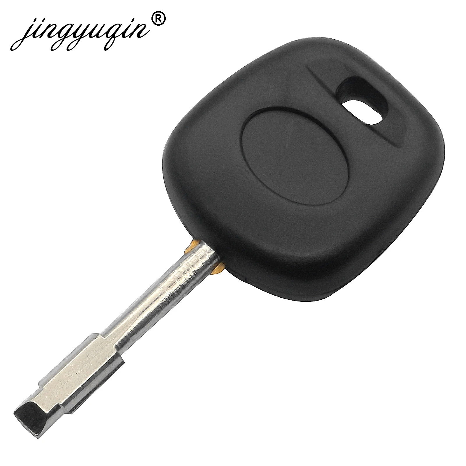 

Jingyuqin 10pcs/lot For Ford Focus Mondeo KA JMC Jaguar XJ8 Transit Connect with Chip Groove Uncut Blade Transponder Key Shell