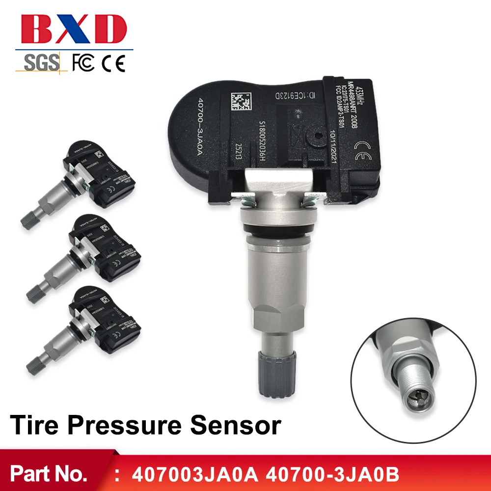 1/4pcs Tire Pressure Sensor 407003JA0A  40700-3JA0B For Infiniti JX35 Q50 Q60 Q70 QX50 QX60 QX70,Nissan Murano Pathfinder Altima