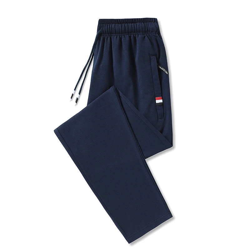 Men\'s Sweatpants Sportswear Elastic Waist Casual Cotton Track Pants Stretch Trousers Male Black Joggers Plus Size Large 5XL 8XL