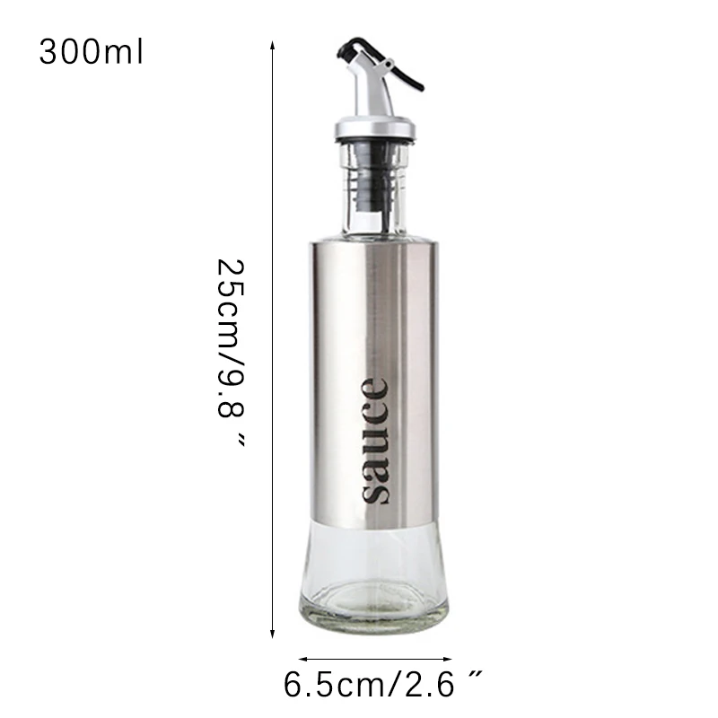 Cooking Seasoning Bottle Dispenser Glass Vinegar Sauce Olive Oil Dispenser Seasoning Jars Kitchen Cooking Tools