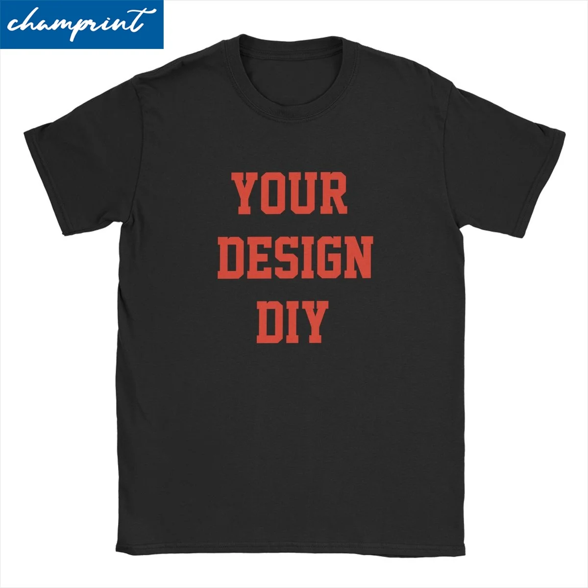 Your Design T-Shirts for Men Customized POD DIY T Shirts Vintage Big Tall Tee Shirt Oversized 4XL 5XL 6XL Tops