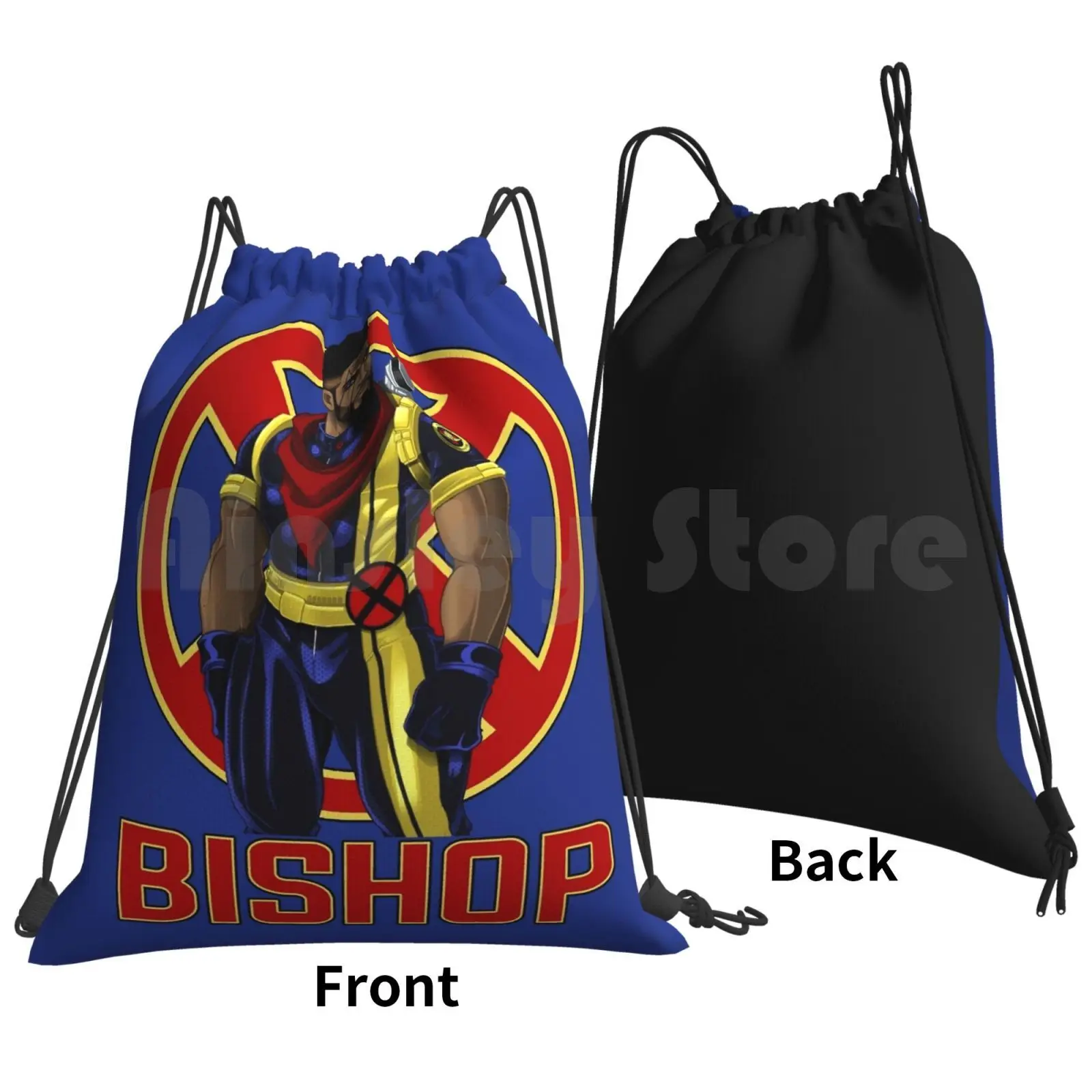 Bishop Backpack Drawstring Bags Gym Bag Waterproof Cahnartist Bishop Superhero