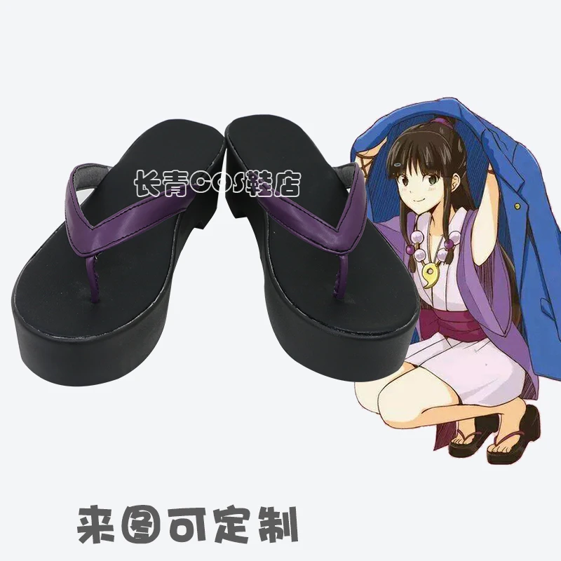 Phoenix Wright: Ace Attorney Justice for All Gyakuten Saiban Maya Fey Mayoi Ayasato Game Cosplay Shoes Halloween Carnival Shoes