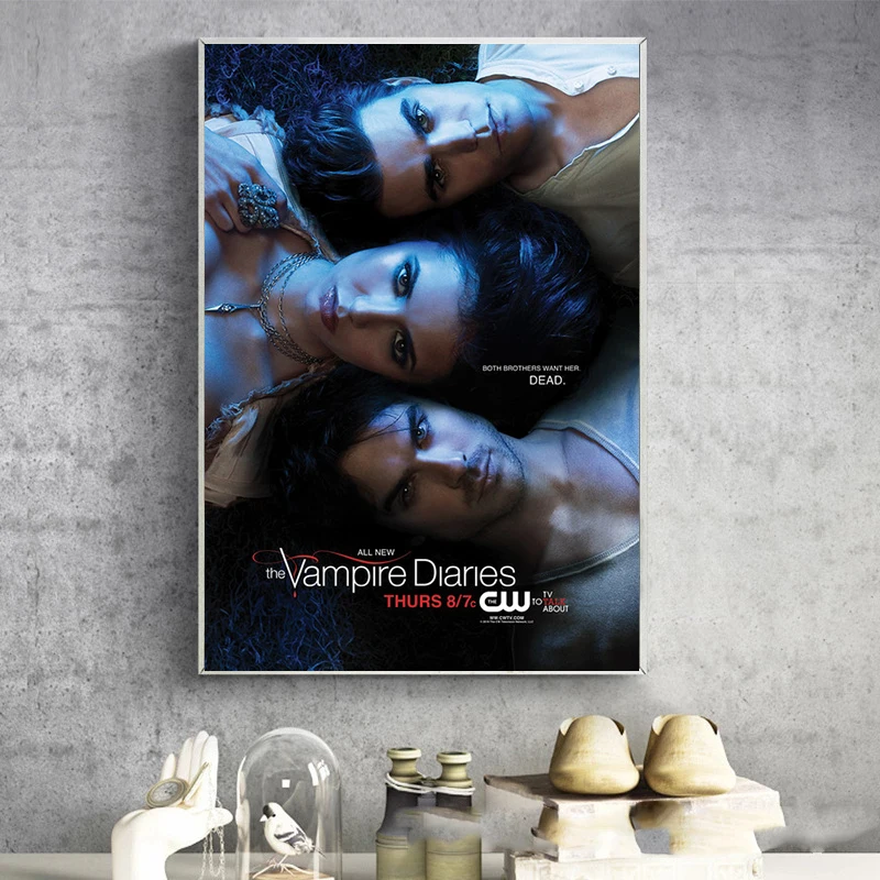 Classic Movie TV The Vampire Diaries Wall Art Picture Quality Canvas Painting Poster Bedroom Living Bar Sofa Decor Home Decor
