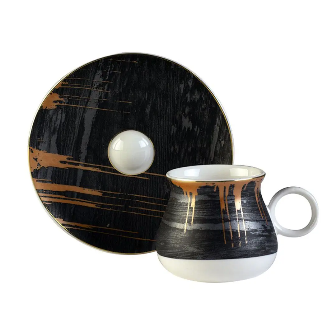 DOLBOVI Zücev Symbol Coffee-240 Lava Pattern 12 Piece Porcelain cup Pad mug кружка coffee cup cup