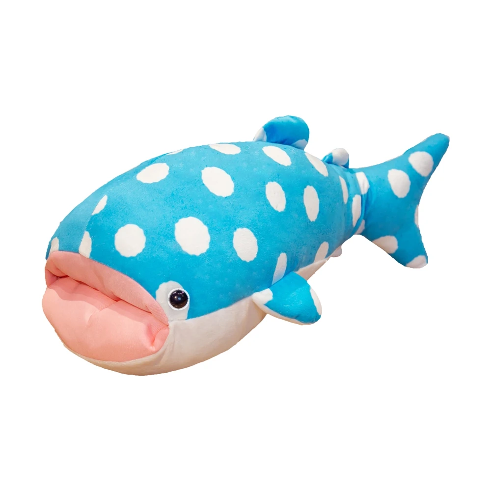 55/80cm Plush Whale Toy Pillow Blue Whale Pillow Soft Stuffed Animal Aquatic Creatures Doll Appease Toy For Gifts