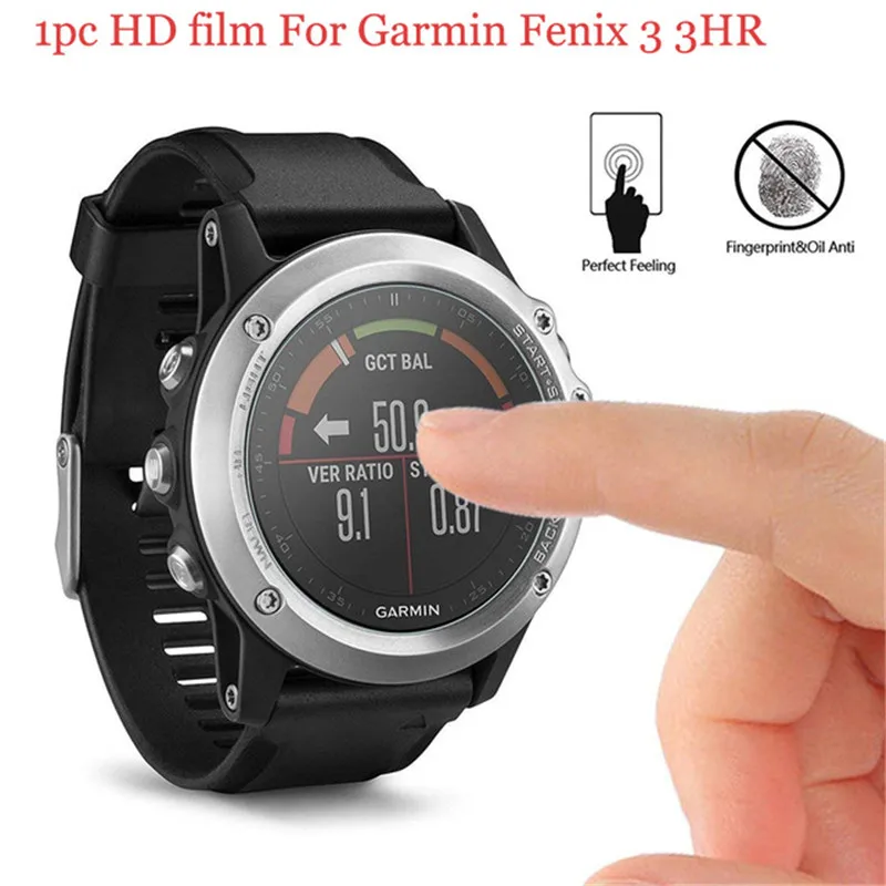 Protetor de tela cheia capa clara película protetora guarda para garmin fenix 3 3 hr relógio inteligente tpu hd ultra-fino filmes acessórios