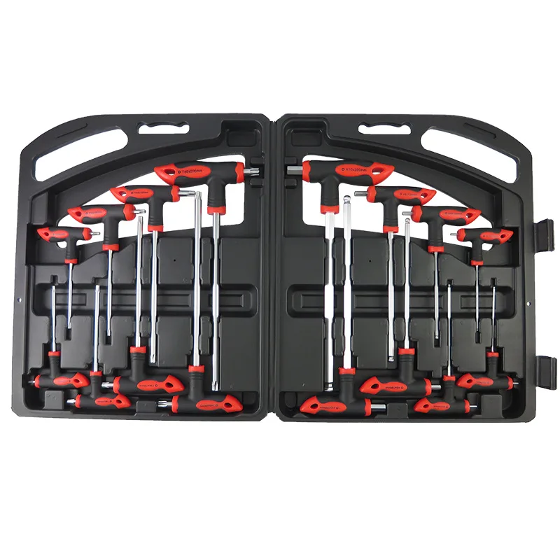 

16 pcs T-Handle Ball End Hex Key Wrench Set & T-Handle Star Wrench Set Repair Hand Tool Set