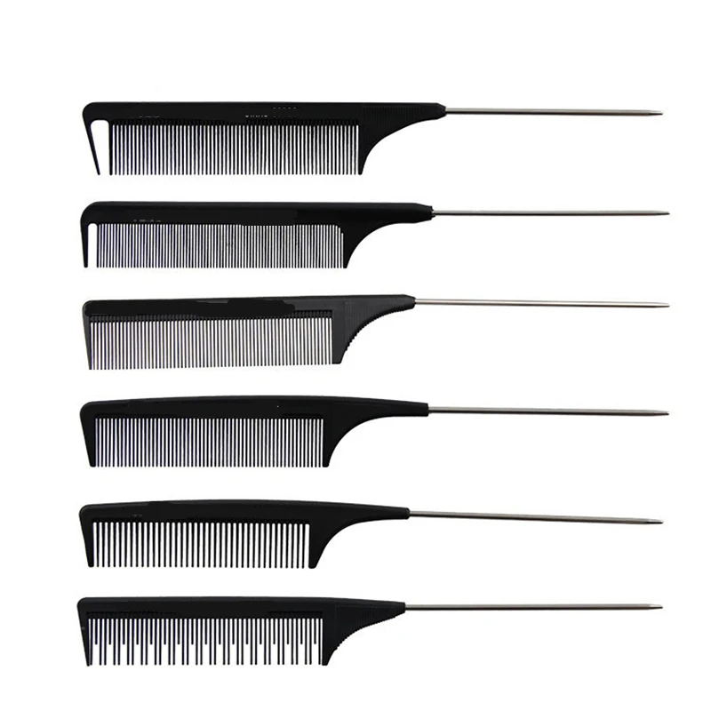 13 styles Hair Pointed Tail Comb Nicety Type Clip Design Brush Tools for Hairbrush Keratin Treatment Styling