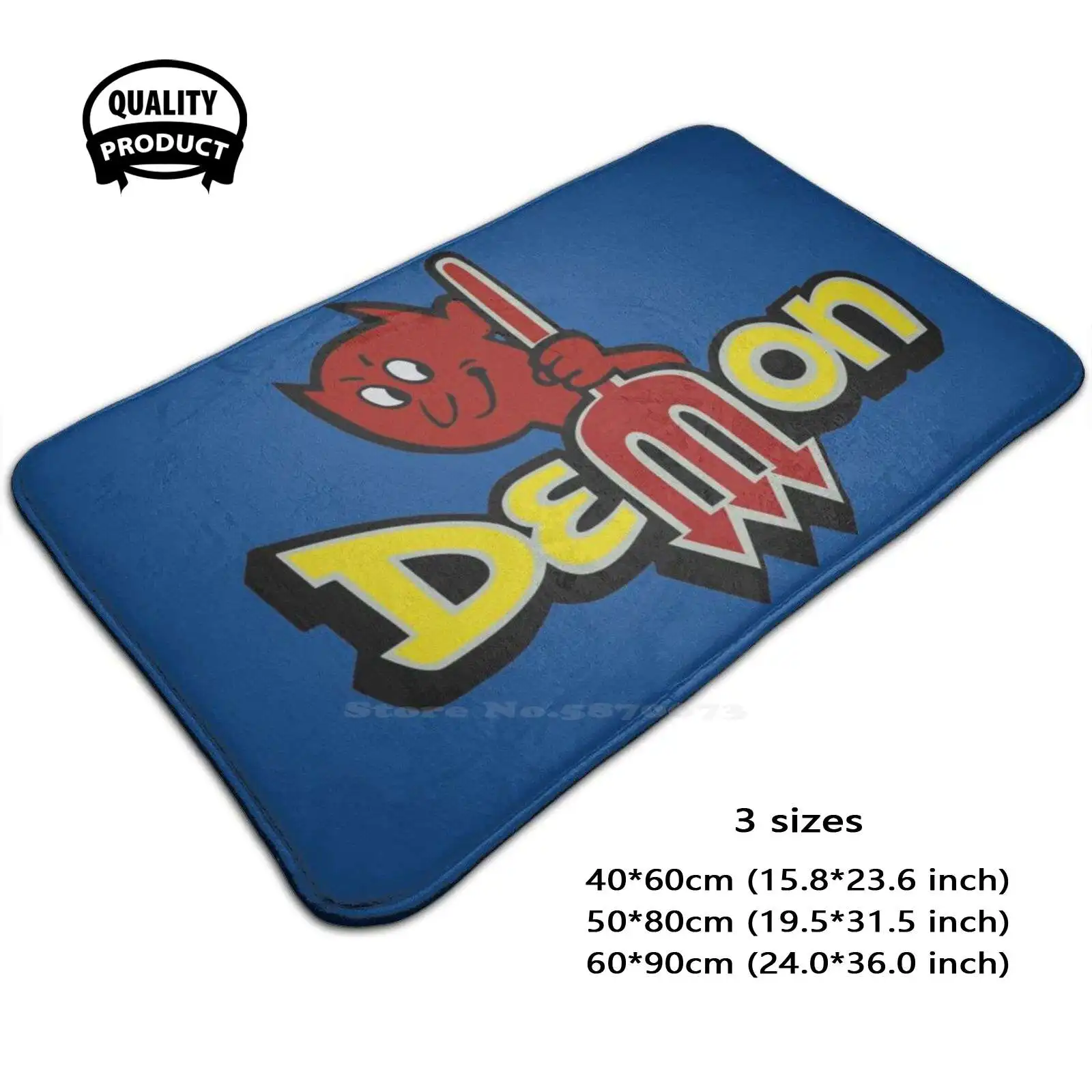 Demon Soft Cushion Home Carpet Door Mat Car Rug Mopar Plymouth Chrysler Car Automobile Classic Vintage Retro Muscle Hot Rod