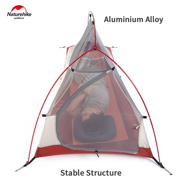 Naturehike Tent Cloud Up 1 Upgrade 1 Person 1.5kg Waterproof Camping Tent  20d Nylon With Silicone Coating Tourist Tent With Mat - Tents - AliExpress