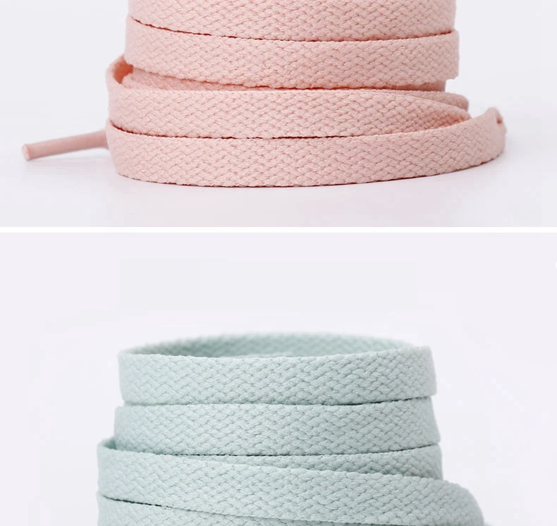 1 Pair 4 Colors Air Force One Sneakers Shoelaces AF1/AJ Shoe Laces Cotton Flat Shoe Lace 120/140/160 CM Laces for Shoes Shoestri