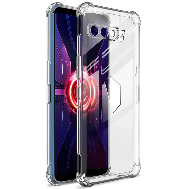 Shockproof Case Asus Rog Phone 3 Strix Rog3 ZS661KS Transparent Airbag Silicone TPU Soft Back Cover Case for Asus Rog Phone 3