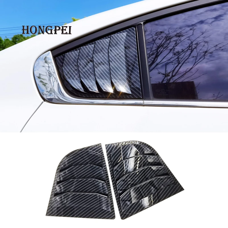 

1 Pair Car Side Vent Window Scoop Louver Trim Cover Car Modification For Kia K3 Cerato Forte 2014-2017 Senda Auto Accessories