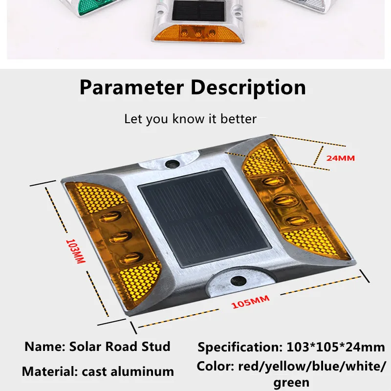 Solar powered led vermelho/azul/amarelo/colorido piscando luz de advertência para a cauda do carro anti-colisão de caminhões luzes de piscamento largas