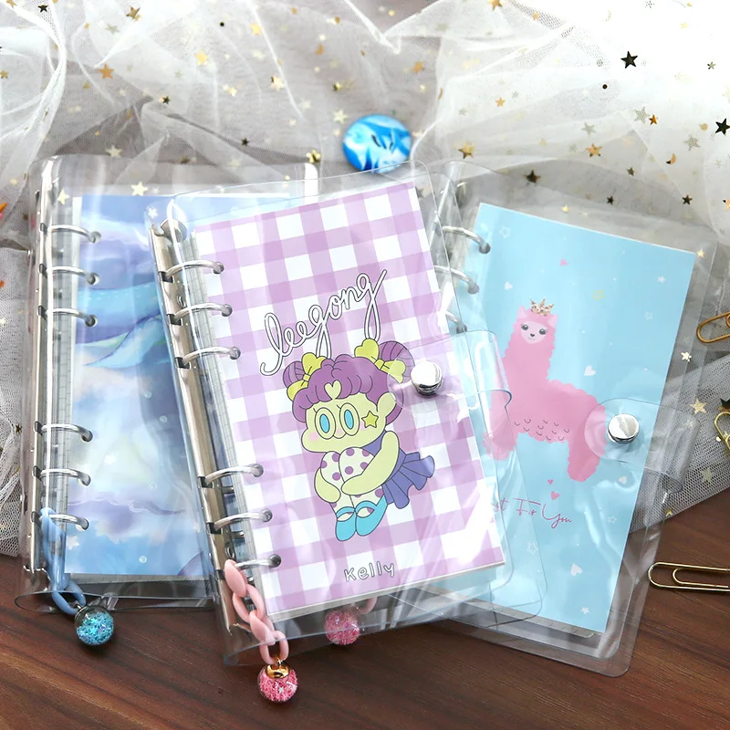 Tagebuch A6 Binder Notebook und Journal Nette Einhorn Notizbuch Spirale Agenda Planer 6 Ringe Hinweis Buch Grid Linie Sketch Täglichen set