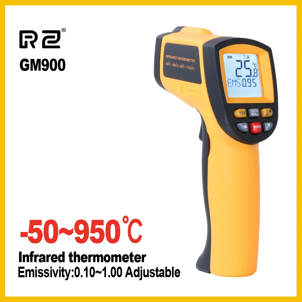 RZ Infrared thermometer thermal handheld digital electronic car temperature non-contact hygrometer Infrared thermometer