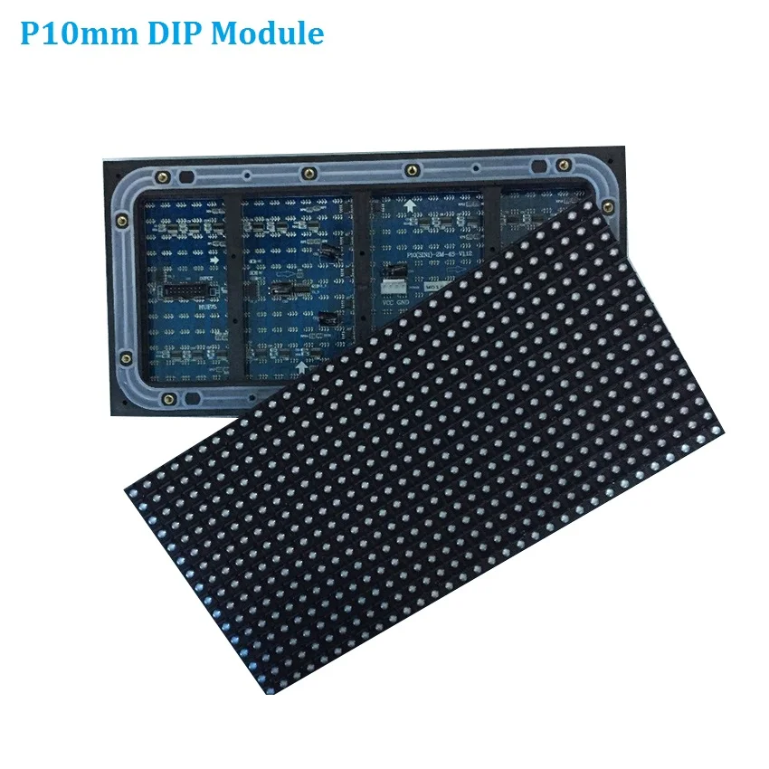 40pcs P10 DIP module full color 32*16dots outdoor commercial video wall big led billboard advertising display screen panel