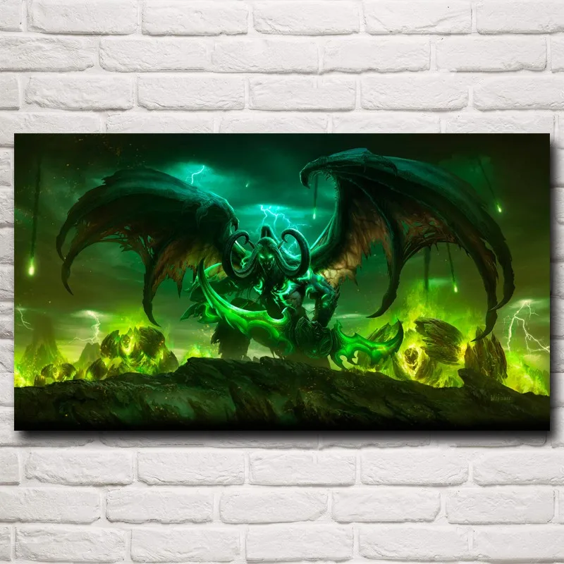 5D Diy diament malarstwo świat WoW Lllidan Arthas Llidan 3D Cross Stitch pełna plac diament haft mozaika do dekoracji domu