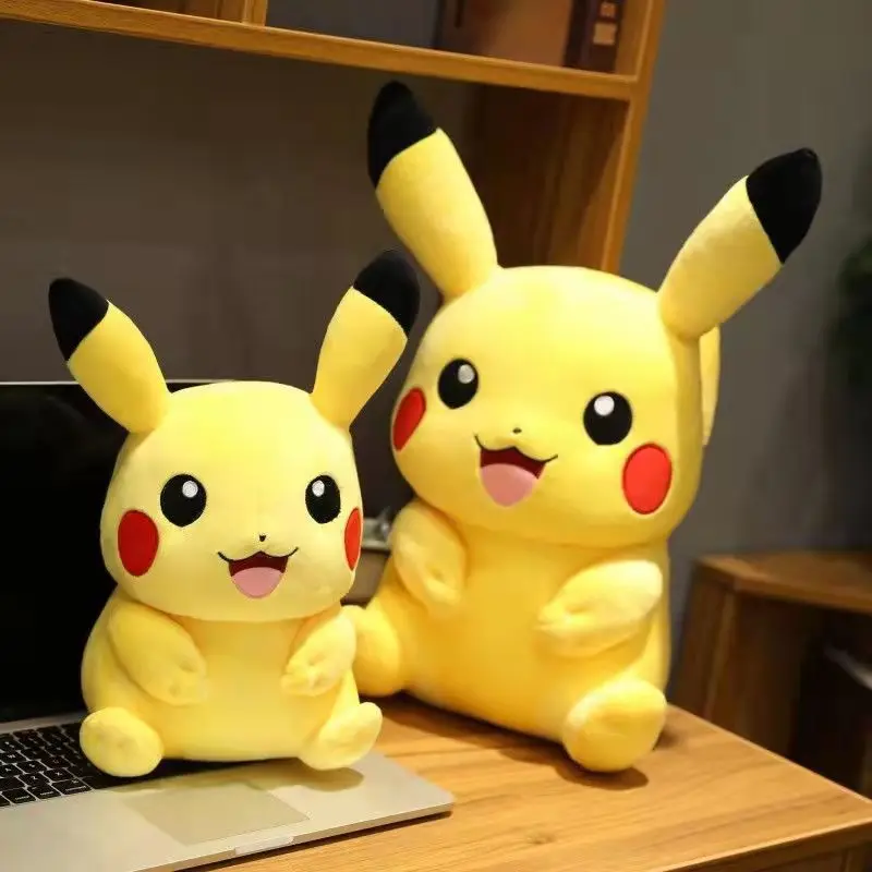 Genuine Pokemon Plush 30-80Cm Large Size Anime Figure Pikachu High Quality Pet Kawaii Toy Model Children\'s Best Birthday Gift