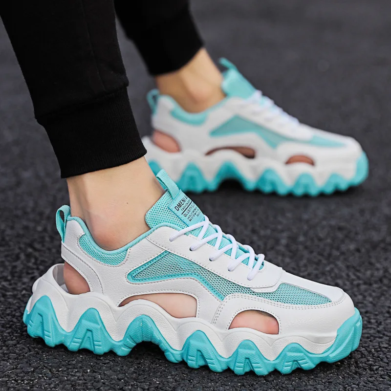 Men's Sports Shoes 2021 Summer Latest Designer Fashion Hollow Out Comfortable Simple Leisure Sports Beach Hole Shoes