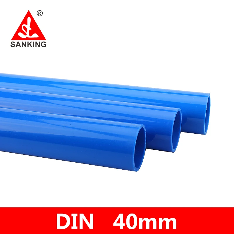 Sanking UPVC 40mm Pipe Garden Irrigation Connector Water Pipe Joints PVC Pipe Fillings Fish Tank Straight Fitting Joint