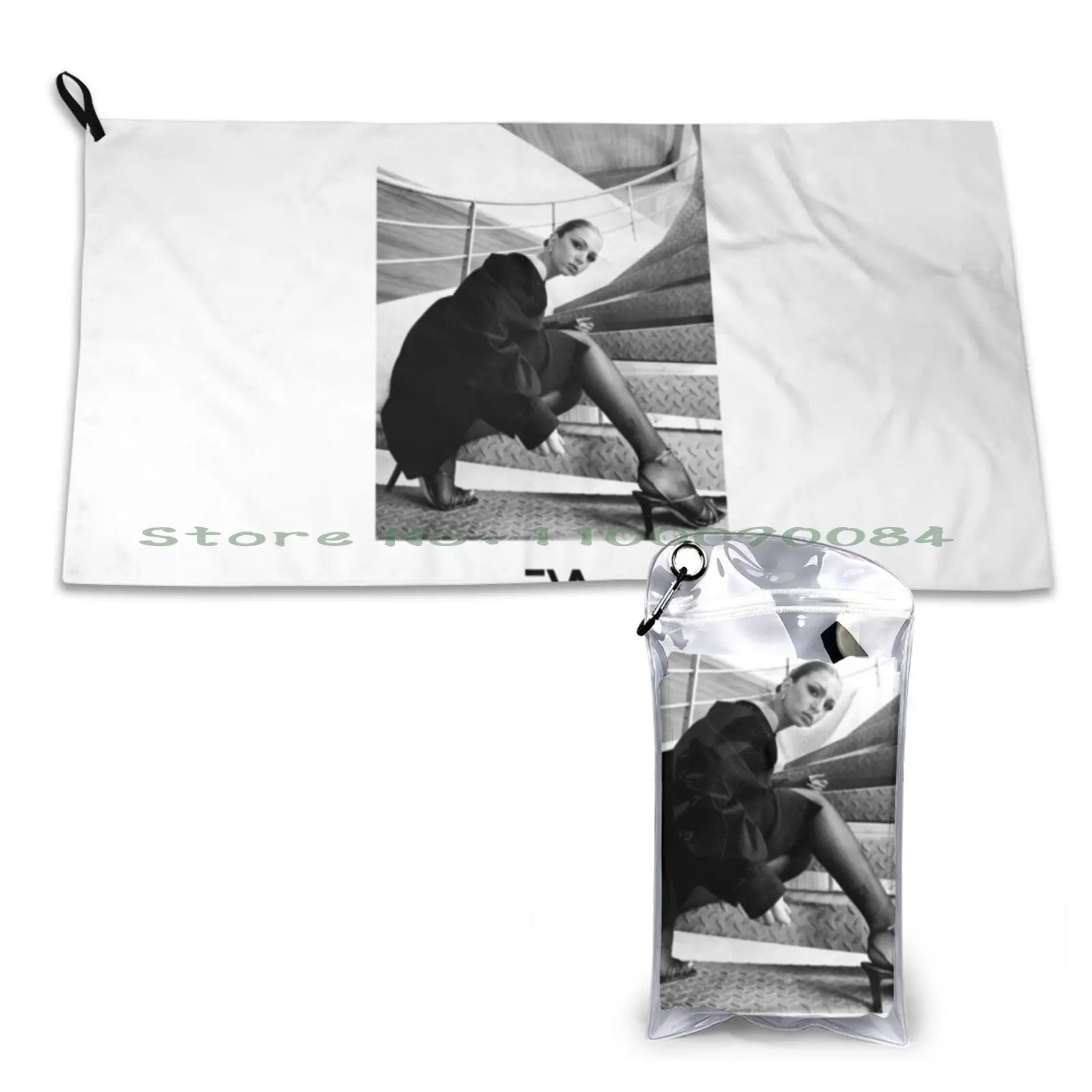 Eva Queen-Black And White Portrait Quick Dry Towel Gym Sports Bath Portable 2 3 4 5 6 7 8 9 10 11 12 13 14 15 16 17 18 25 26 27