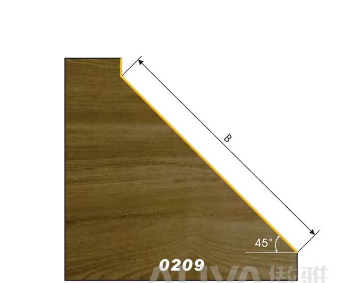 أدوات شق الحواف cnc ، 45 درجة