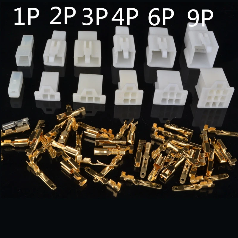 2.8mm Sealed Car Insert Car Motorcycle Waterproof Connector Electrical Wire Connector Plug Auto Accessories