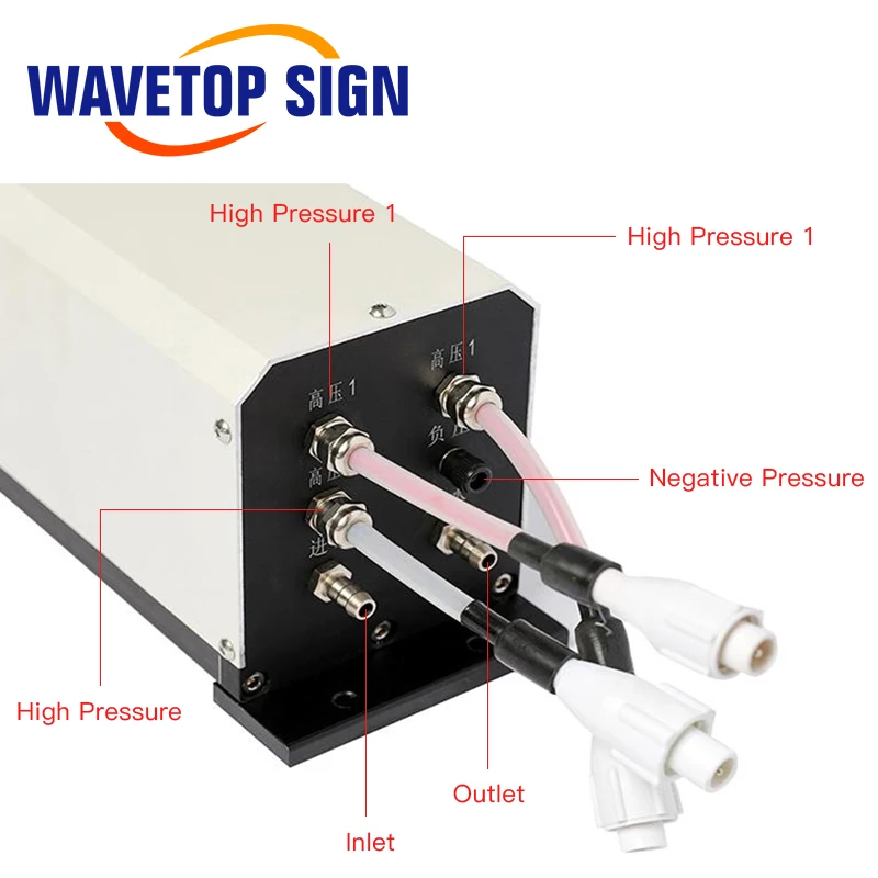 أنبوب ليزر WaveTopSign CO2 V20 180-220W Dia.80mm, لآلة القطع والنقش بالليزر CO2