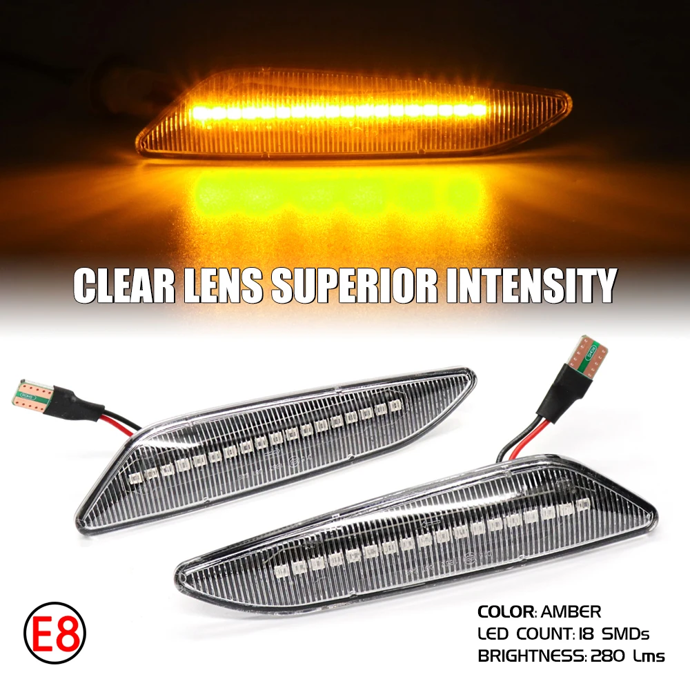 LED Dynamic Side Marker Light Arrow Turn Signal Blinker For Fiat Tipo Egea Alfa Romeo 156 147 Chrysler Ypsilon III Lancia Delta