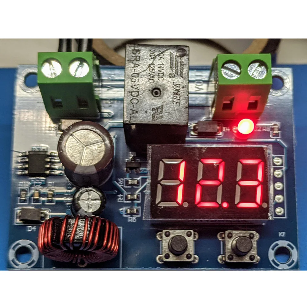 XH-M609 Low Voltage Disconnect Switch Cut Off 12.6V 13.8V 24V 36V LED Display Delay Over-Discharge Protect for 12-36V Lithium