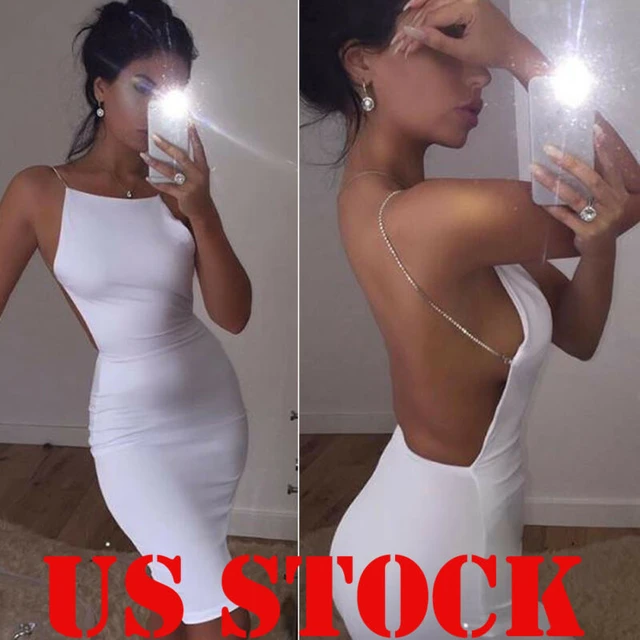 Vestido blanco con espalda descubierta hotsell