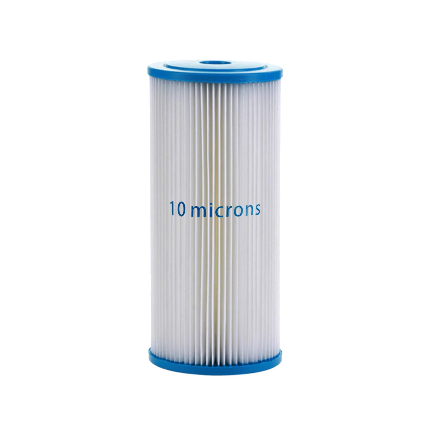 10 Microns Sediment Pleated Water Filter Cartridge Whole House Commercial Industrial 4.5